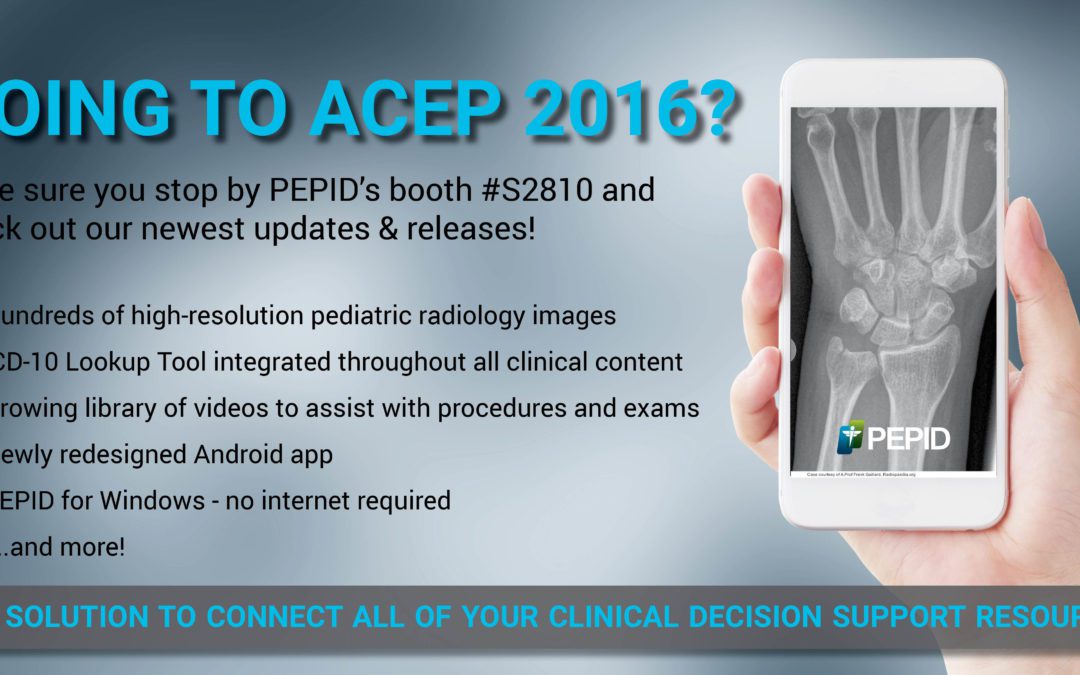 Visit Us at the ACEP 2016 Scientific Assembly